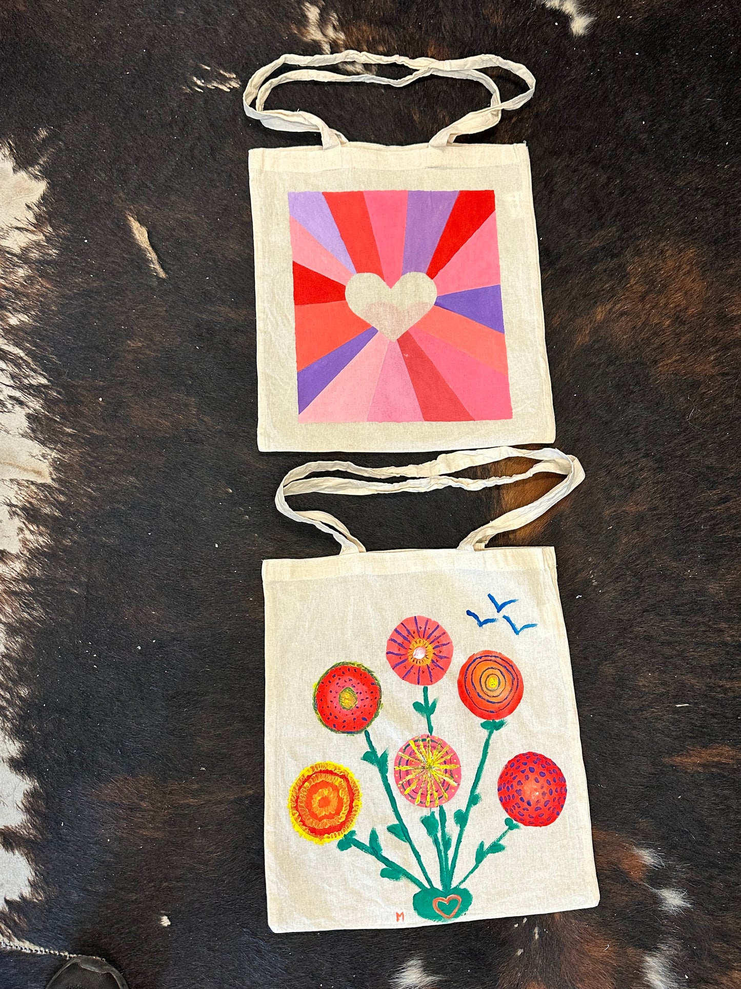 Workshop tas schilderen + hapje en een drankje