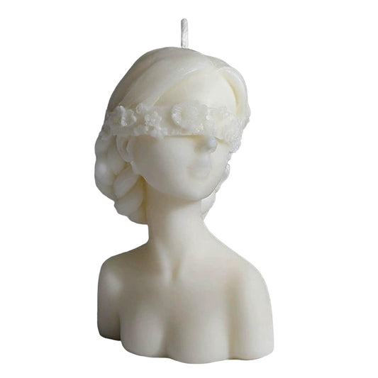 Geblinddoekt meisje - kaars