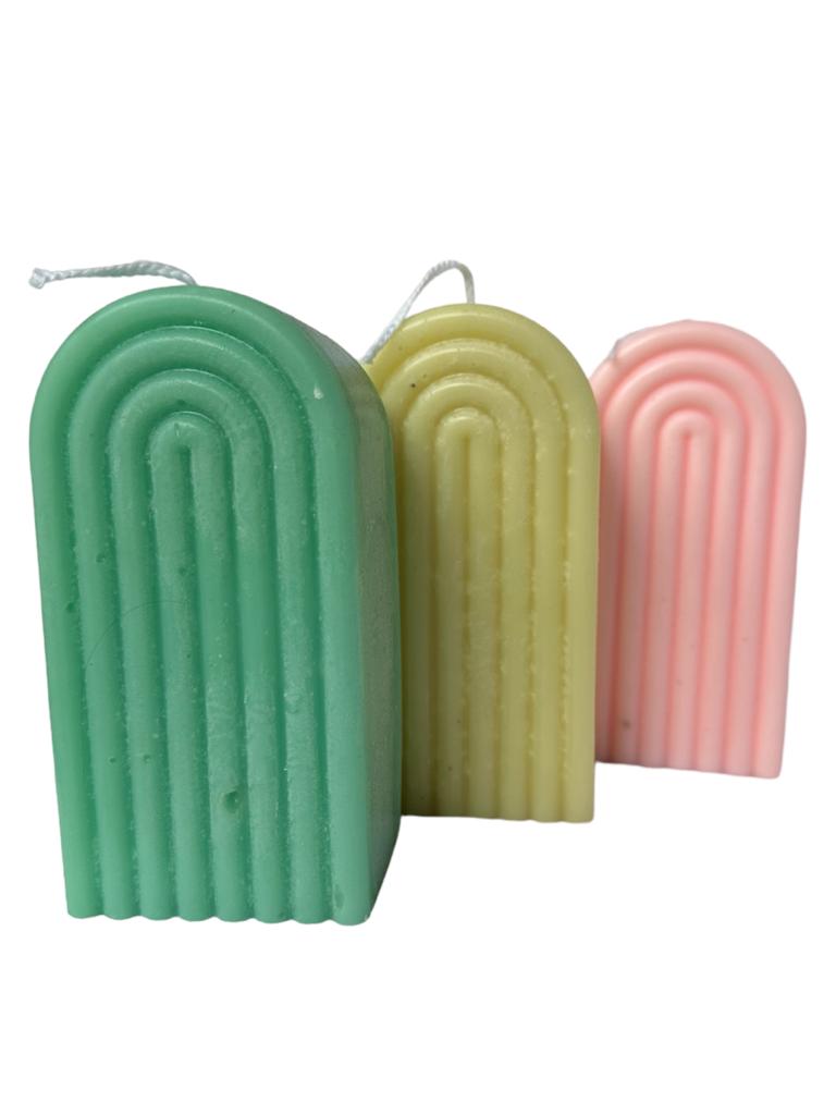 Regenboog - kaars