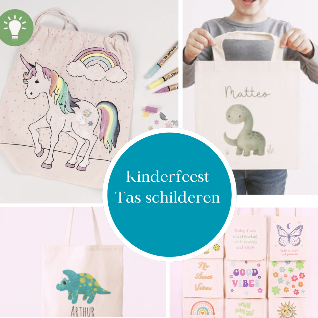 Workshop tassen schilderen – Kinderfeestje in Den Bosch
