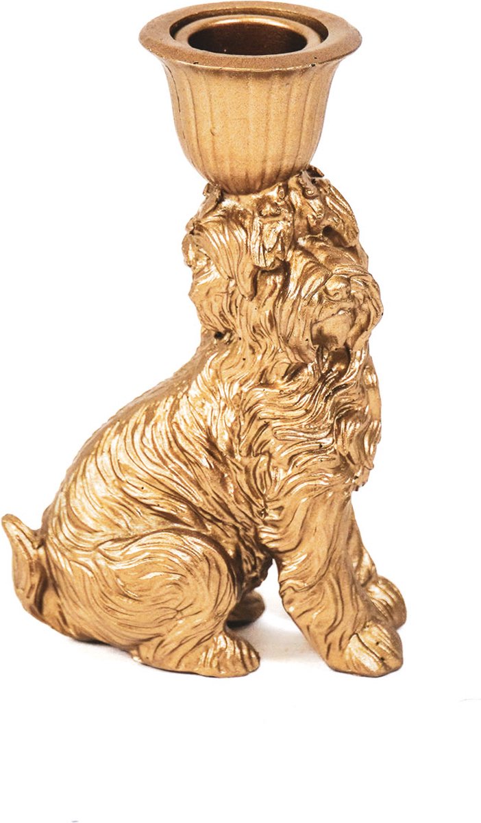 Labradoodle Kandelaar- Goud