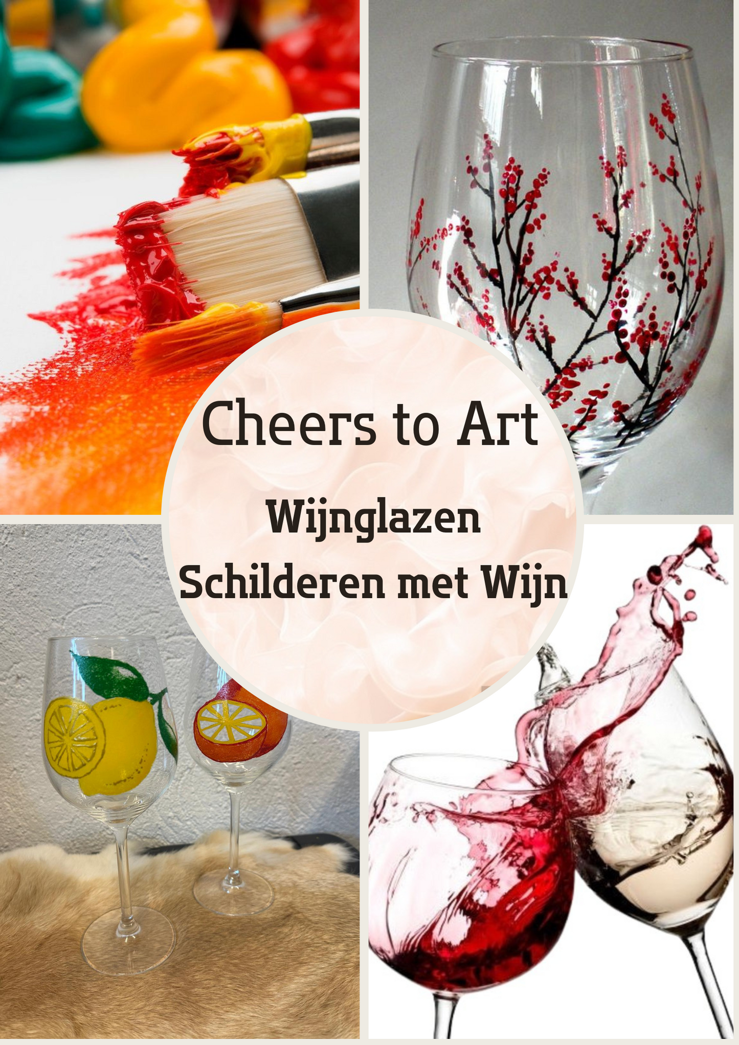 Cheers to Art: Wijnglazen Schilderen met Wijn en Hapjes