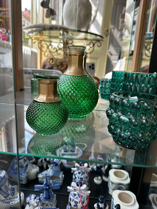 Siervaasjes - groen, Goud S