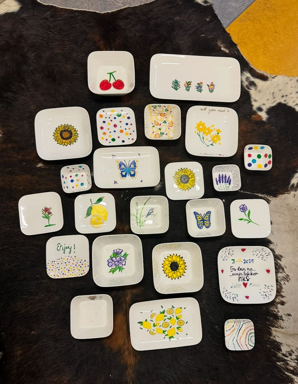 Kinderfeestje workshop porselein schilderen