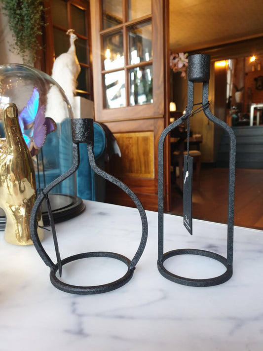 3D fles kandelaar breed