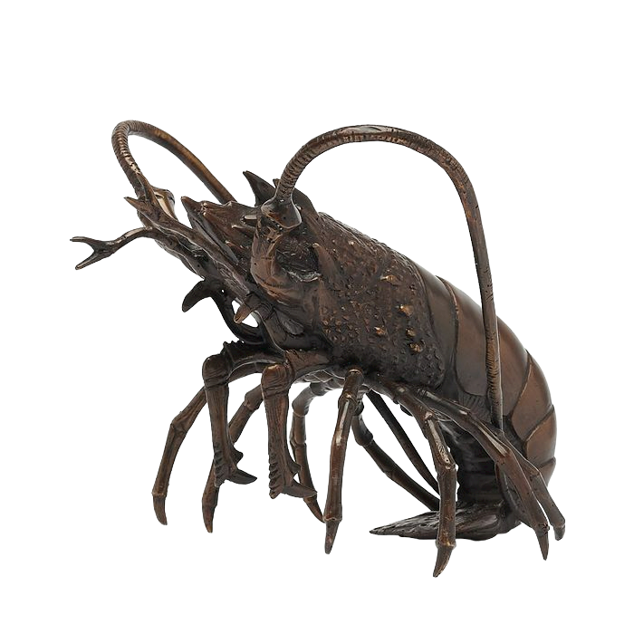 Grote bronzen rivierkreeft