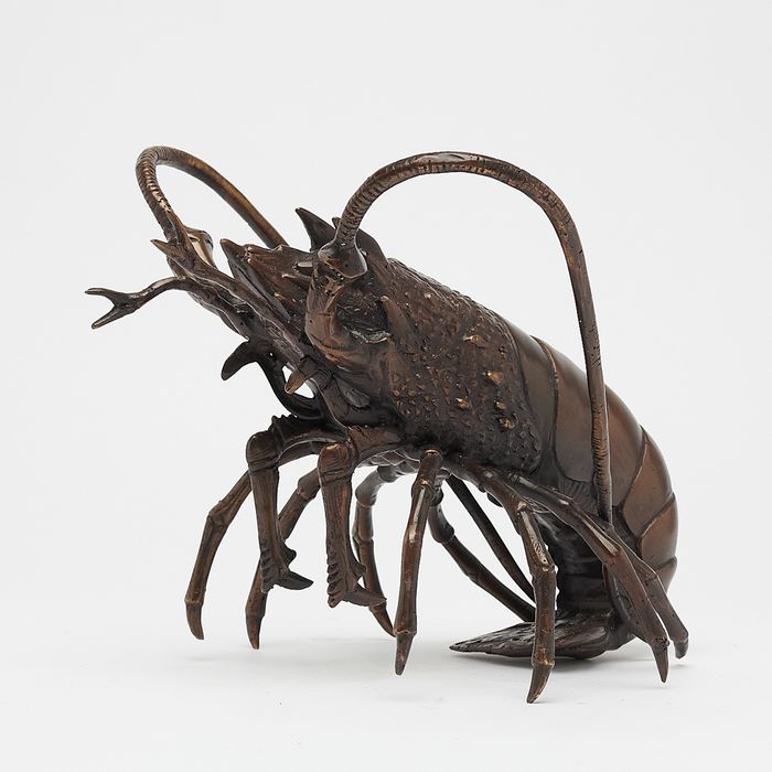 Grote bronzen rivierkreeft