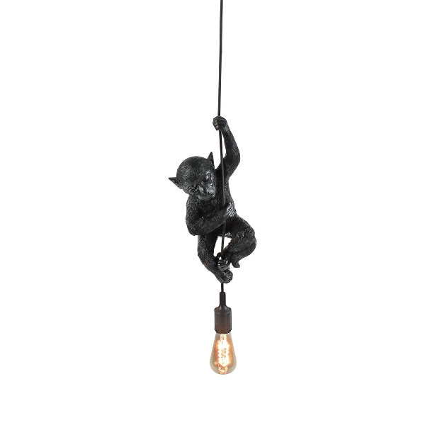 Aap lamp hangend zwart