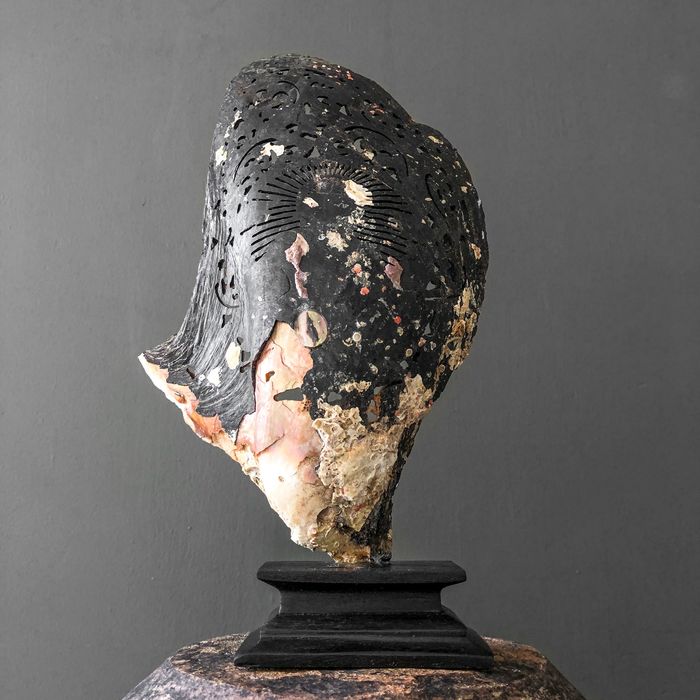 Ganesha - Gegraveerde parelmoer schelp