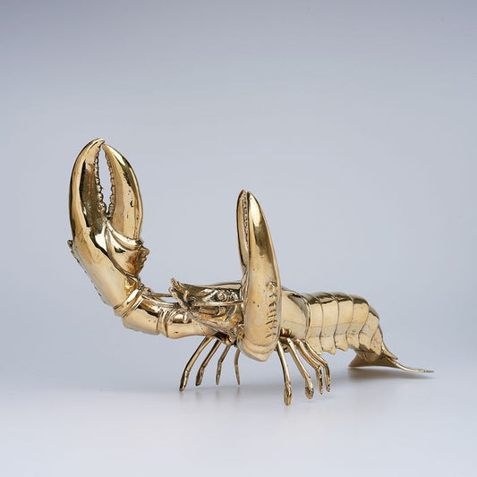 Grote gepolijste bronzen rivierkreeft