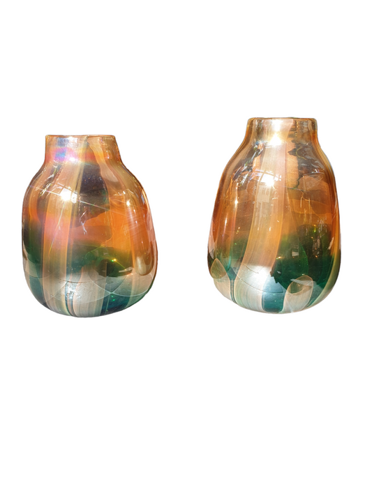 Hand geblazen vaas 4 kleuren