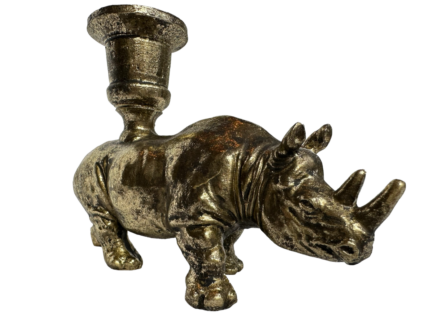 Neushoorn kandelaar