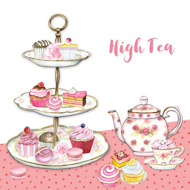 High tea onbeperkte thee en koffie en heerlijke hapjes