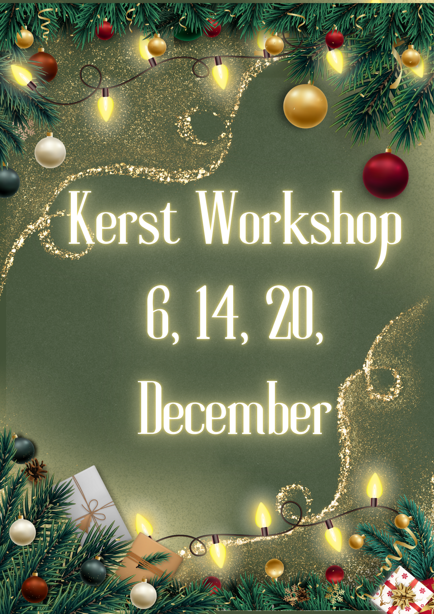 Kerst Workshop – Theeglas Schilderen met High Tea 🎄