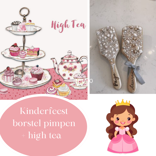 Workshop Haarborstel Pimpen met High Tea – Kinderfeestje in Den Bosch
