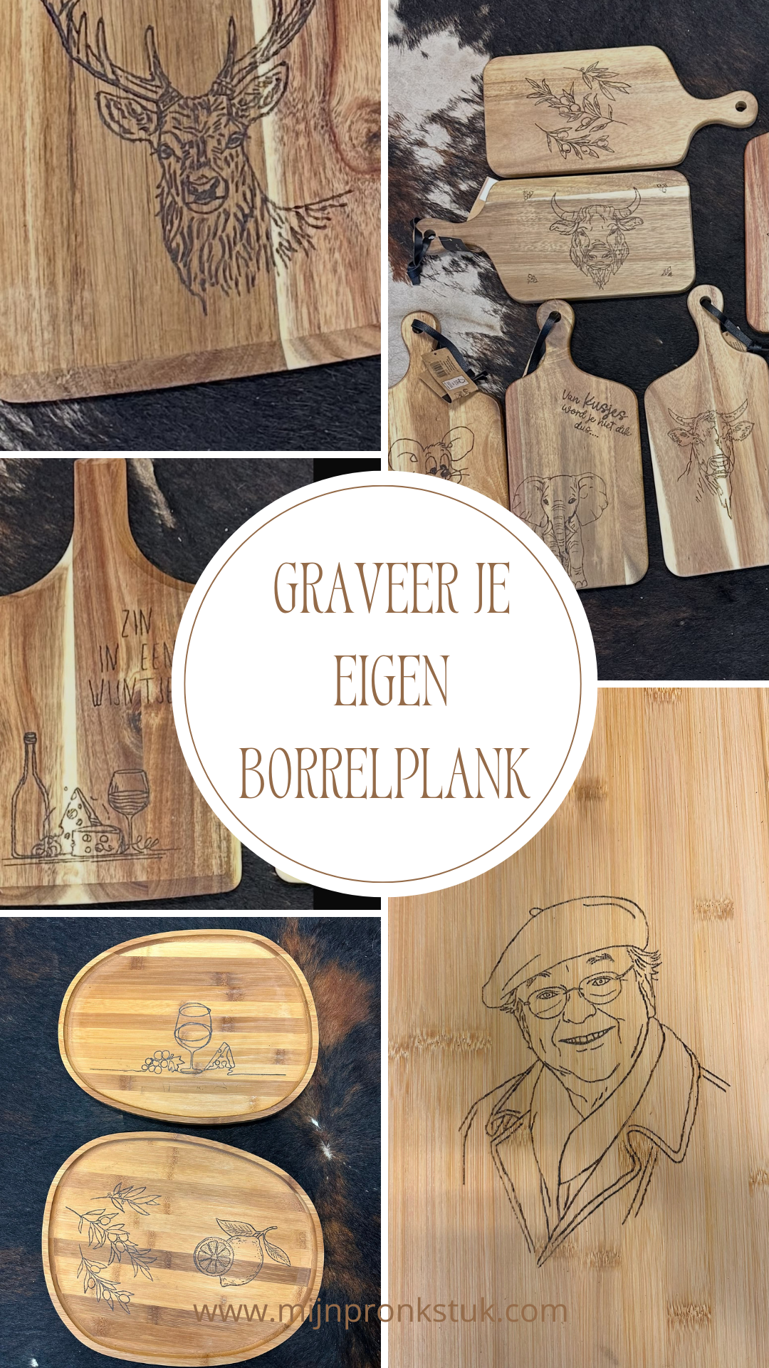 Graveer je eigen borrelplank / snijplank