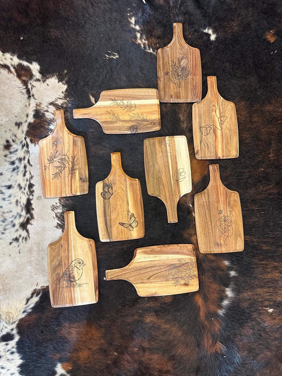 Graveer je eigen borrelplank / snijplank