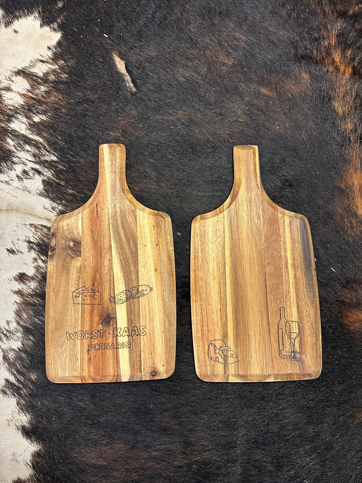 Graveer je eigen borrelplank / snijplank