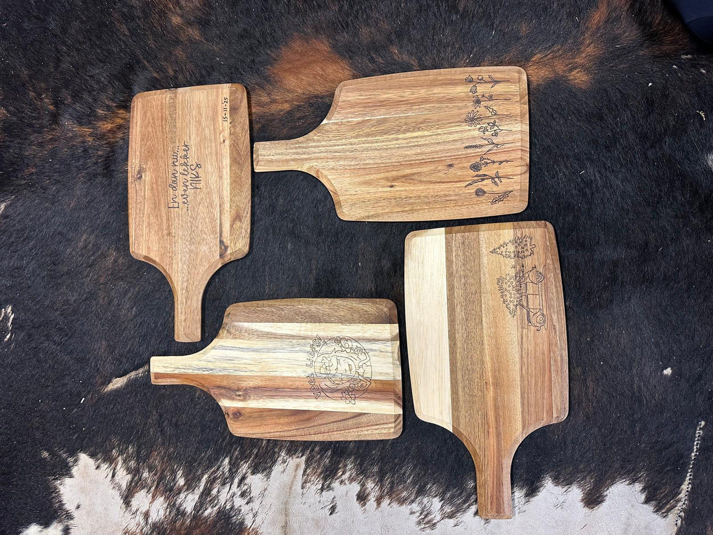 Graveer je eigen borrelplank / snijplank