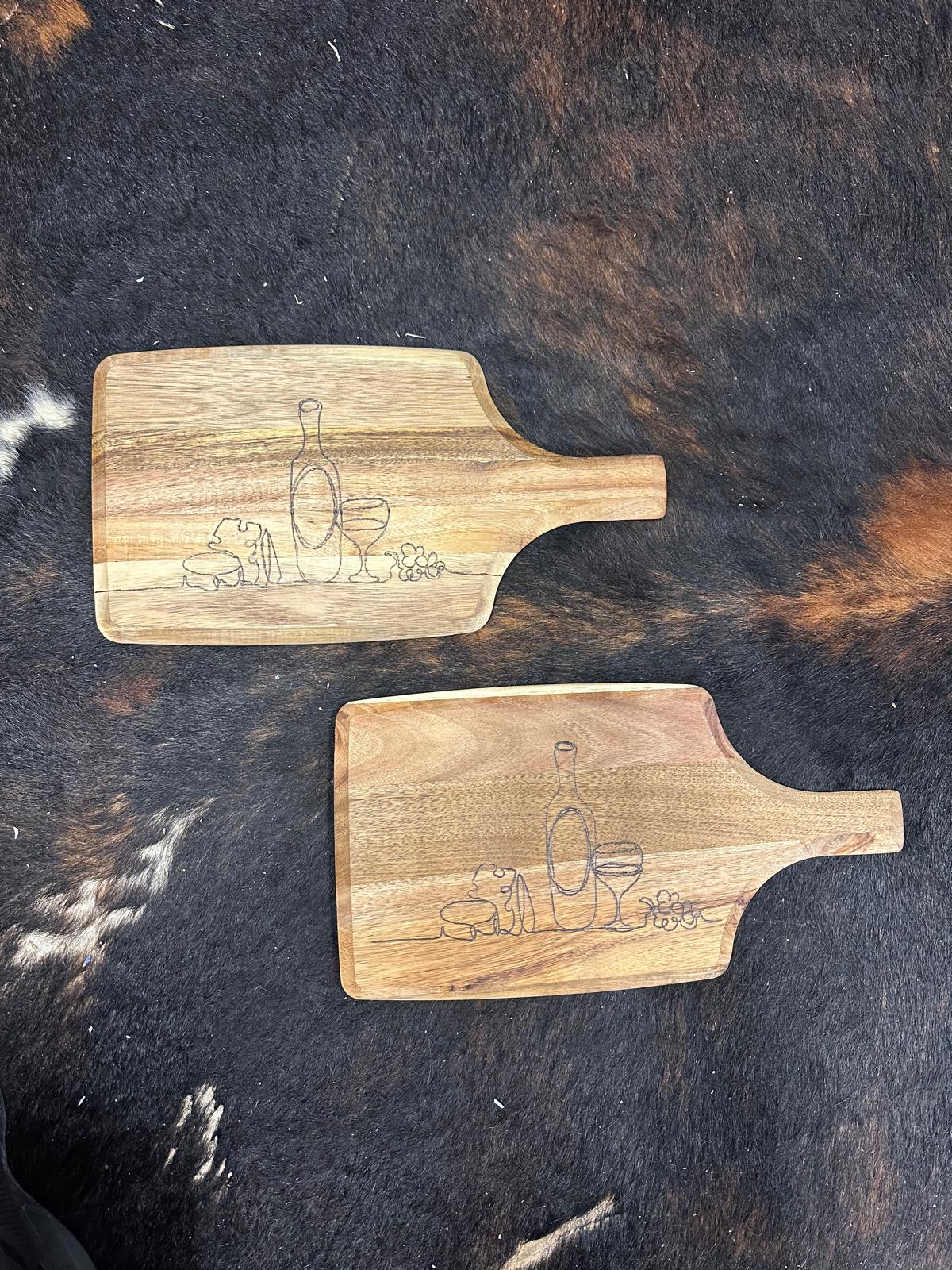 Graveer je eigen borrelplank / snijplank