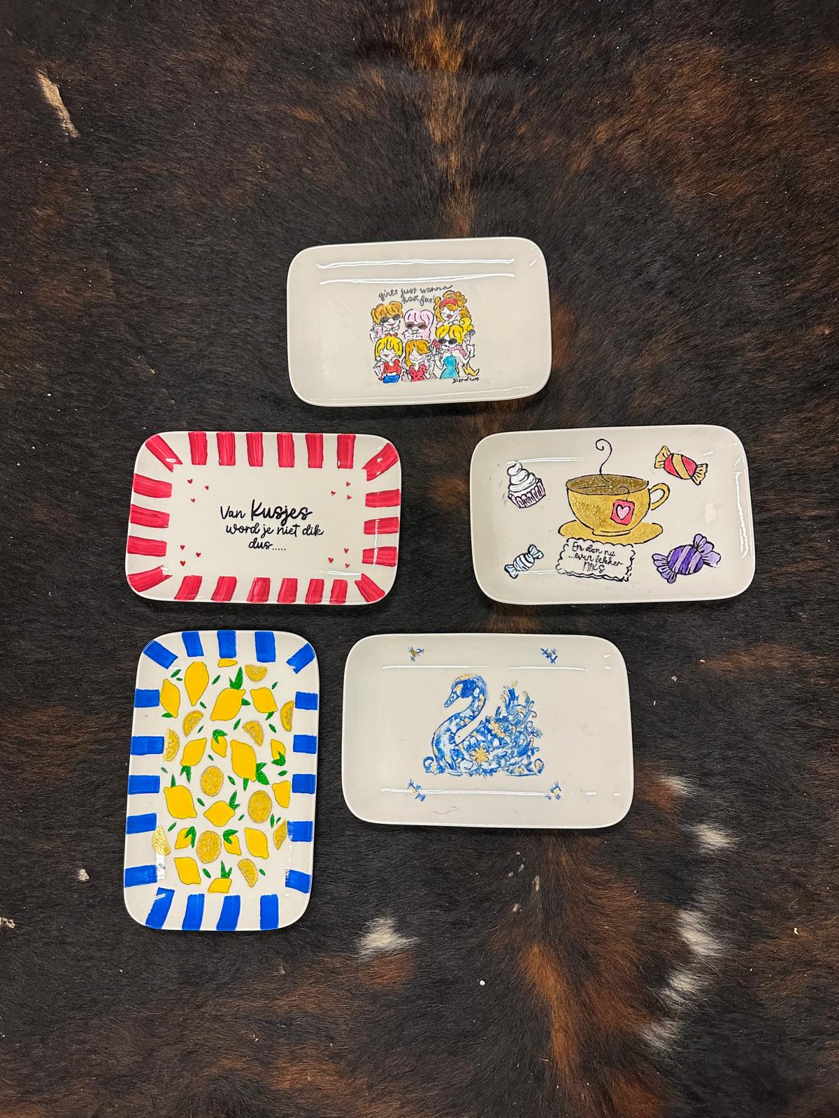 Workshop porselein schilderen + hapje en drankje