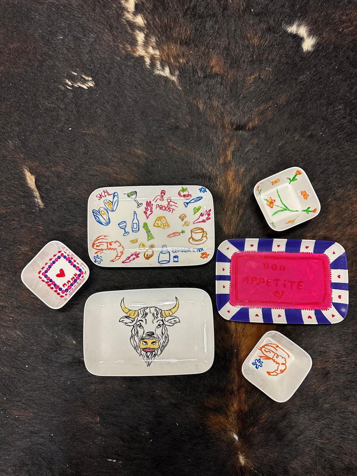 Workshop porselein schilderen + hapje en drankje