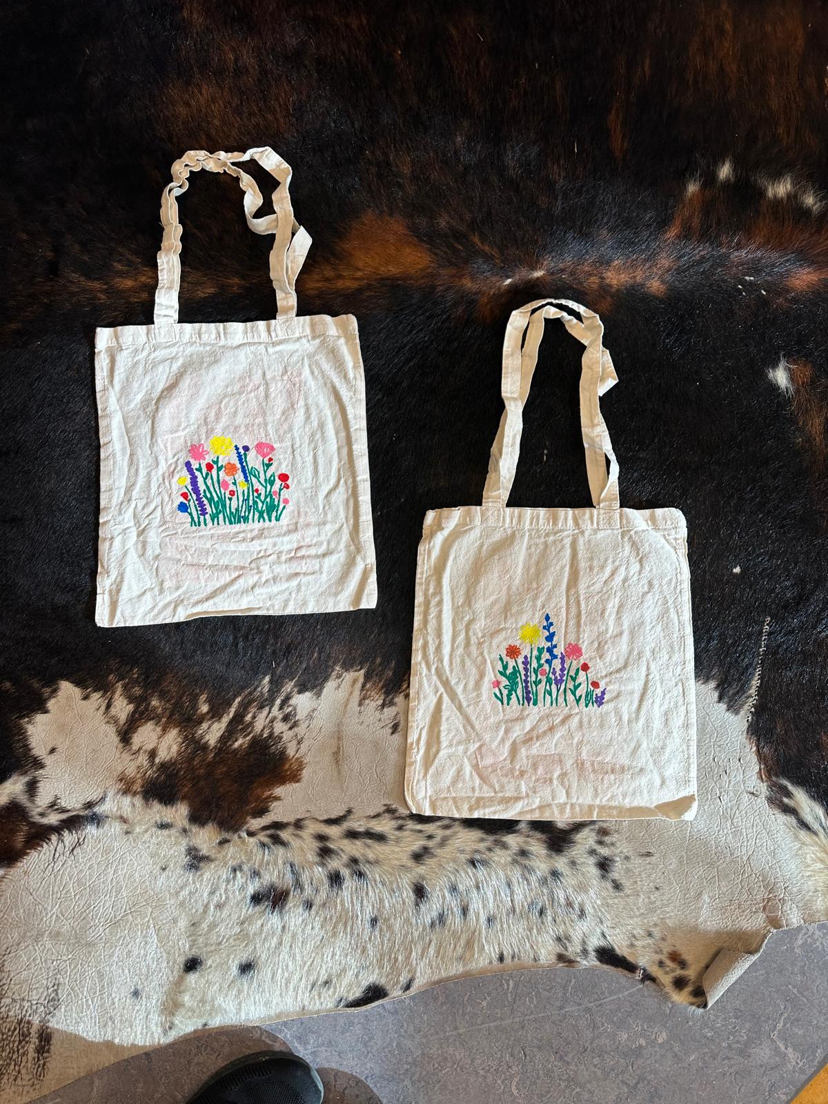 Workshop tas schilderen + hapje en een drankje