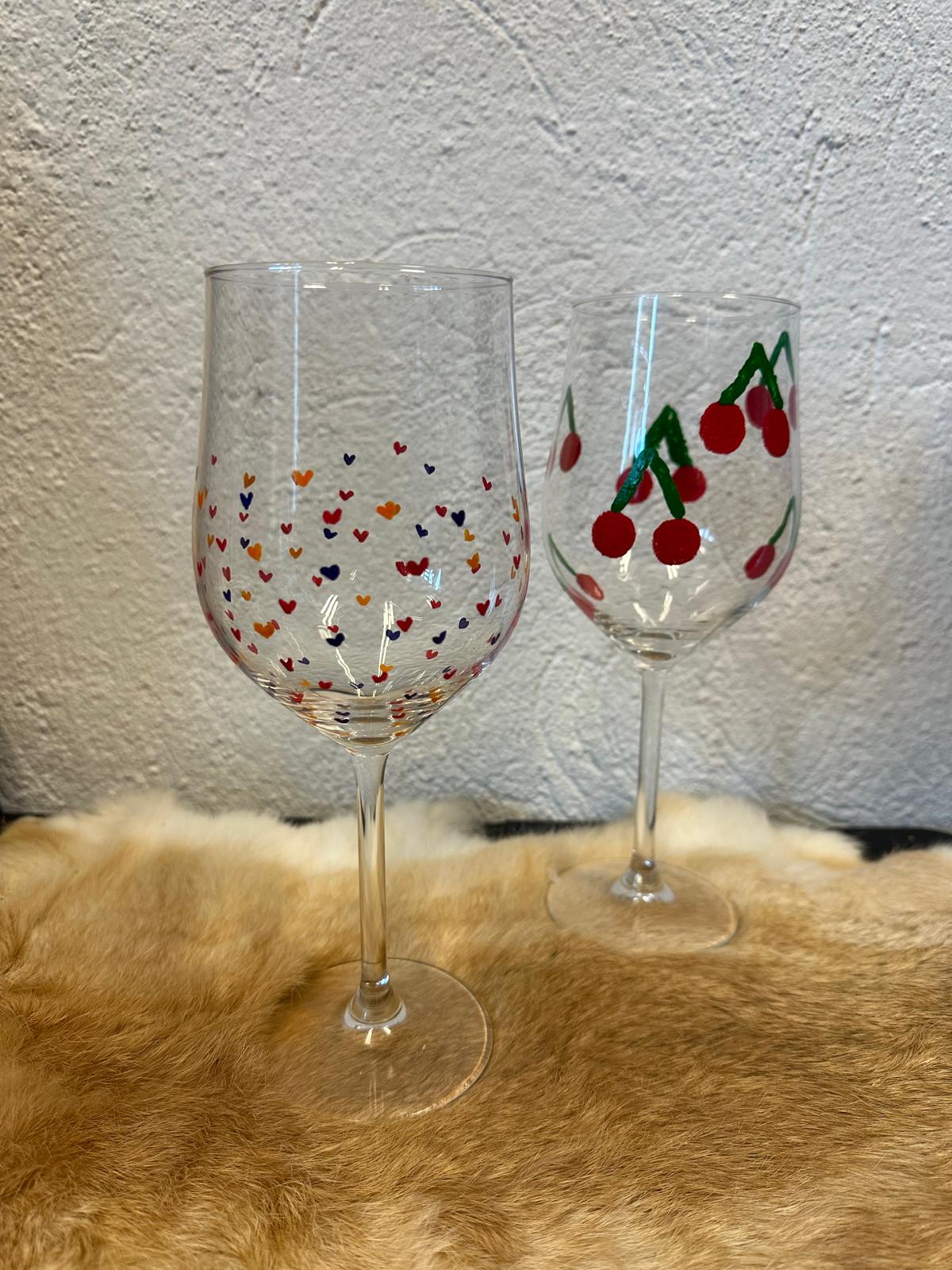 DIY - Wijnglazen schilder workshop thuis - 2 personen (20-delig)