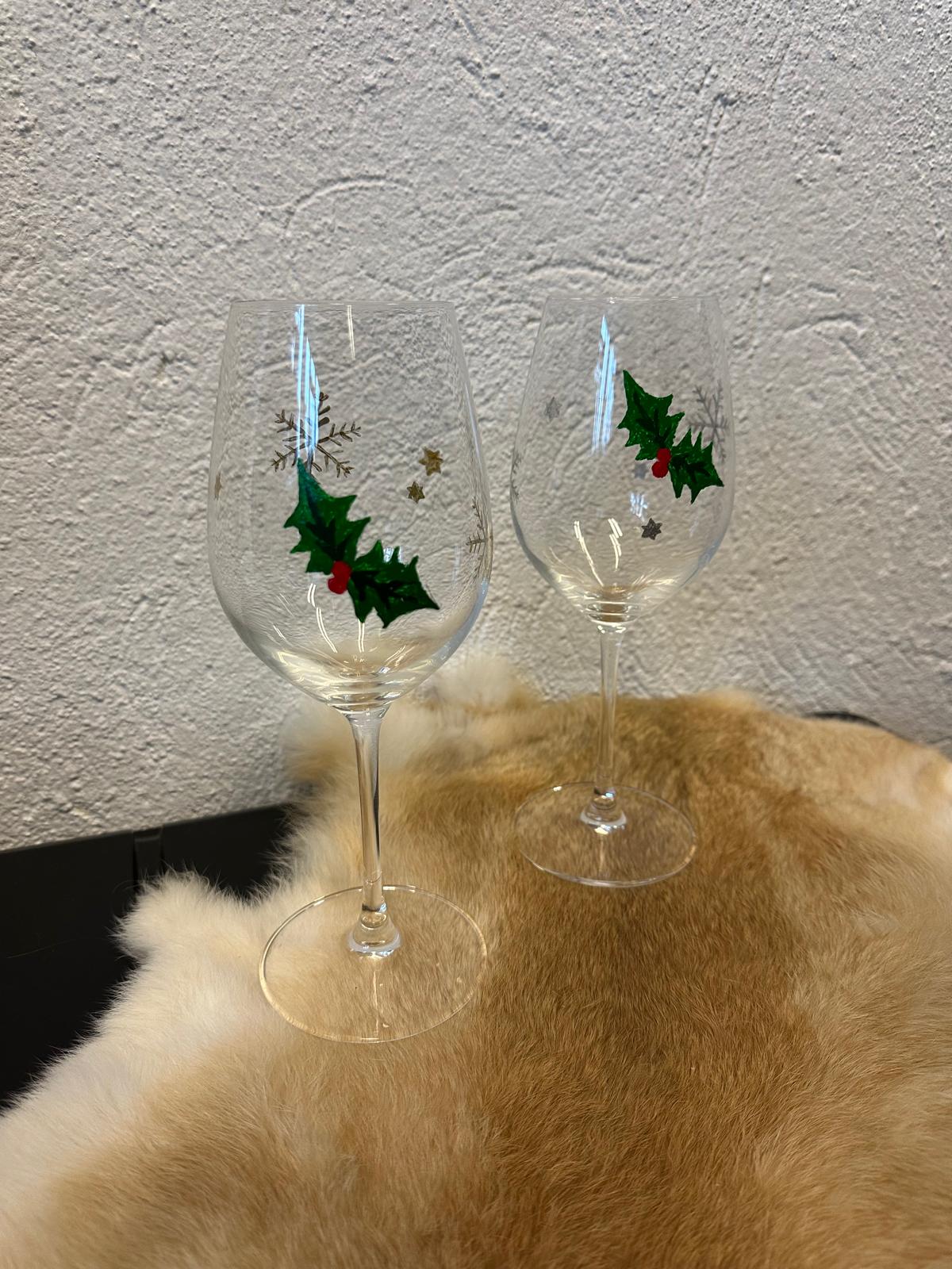 DIY - Wijnglazen schilder workshop thuis - 2 personen (20-delig)