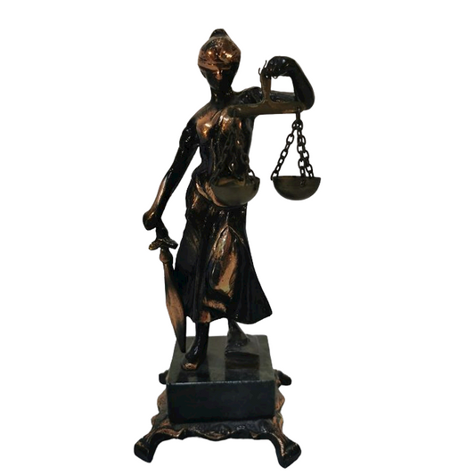 Bronzen Vrouwe Justitia