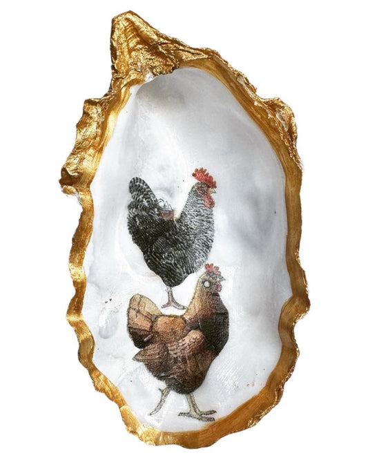 Gouden oester - Haan en kip